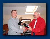 SMRCC Trophy and Prize to Dave Peacock