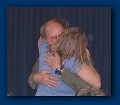 Rosie seems pleased to have won the lady's prize...