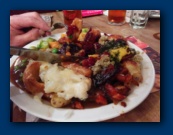 Not far away a modest tea was available.